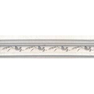 Бордюр Kerama Marazzi Кантри Шик BLB028 Белый Декорированный 5x20