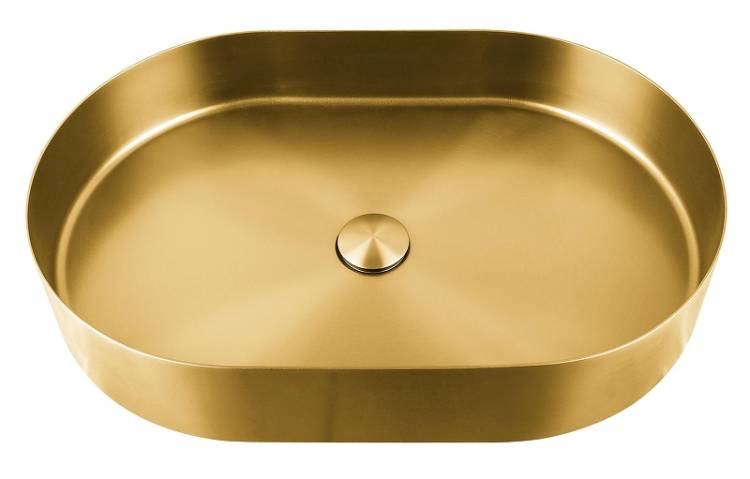 Раковина AltroBagno Этерно (Eterno) 001025 OrSp матовое золото, 59.2x38.9