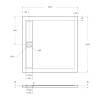 Поддон для душа BelBagno Due TRAY-BB-DUE-A-100-4-W0 белый, 100x100 фото 3