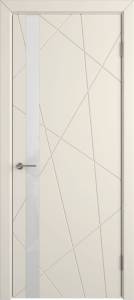 Межкомнатная дверь Владимирская Фабрика Дверей Flitta Ivory стекло White Gloss 700x2000