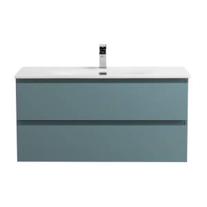 Тумба с раковиной BelBagno Kraft 100 Голубой матовый, раковина BB-8099-100