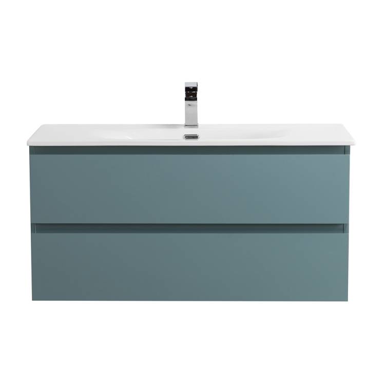 Тумба с раковиной BelBagno Kraft 100 Голубой матовый, раковина BB-8099-100