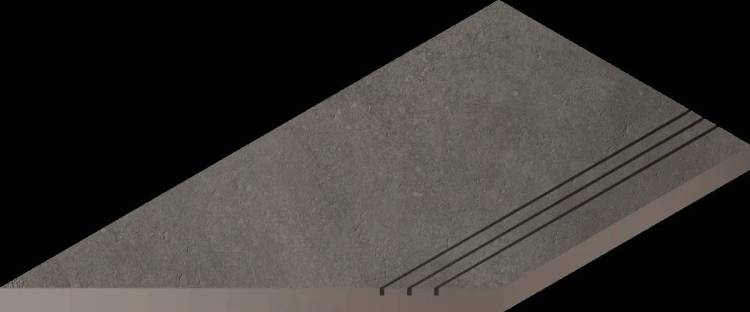 Бордюр Italon Миллениум x2 620090001196 Блэк закругленный грип левый 30x120