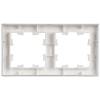 Рамка 2-постовая IEK Brite BR-M22-K91 арктический белый фото 2