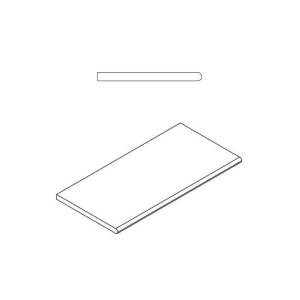 Бортик Italon Материя X2 620090000413 Титанио Закругленный 30x60