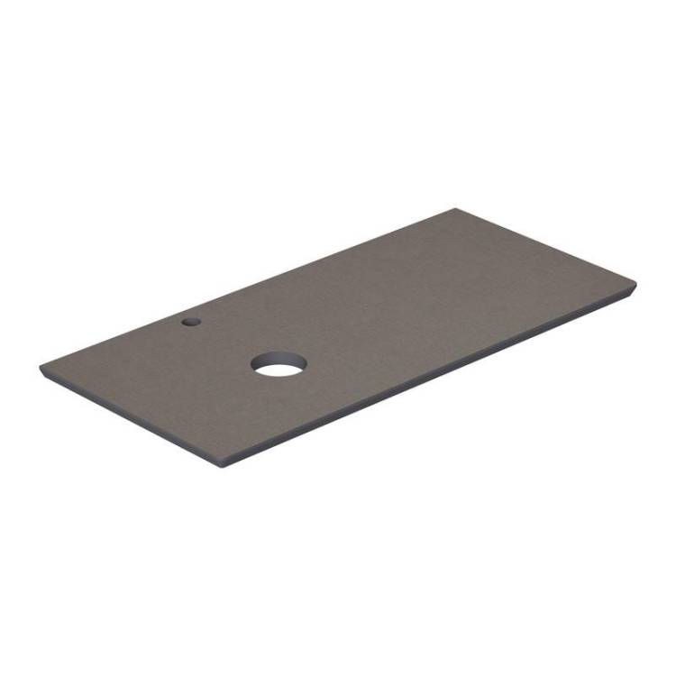 Столешница под раковину Equil Smile stSMILE100.L-07 раковина слева, серый, 102x48