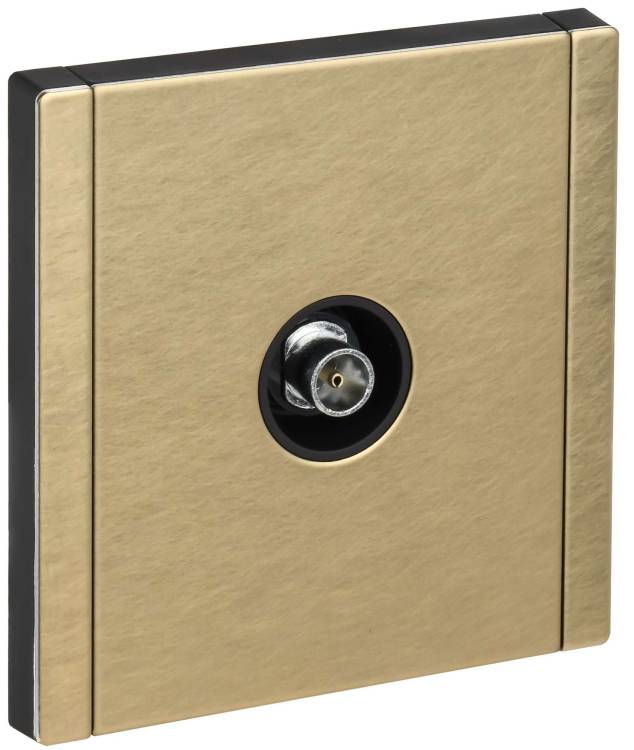 ТВ-розетка оконечная IEK Forte&Piano FP-A10-O-M-K37 шампань