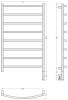 Полотенцесушитель электрический Сунержа Галант 3.1 00-6001-1060 100x60 фото 4