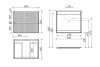 Тумба с раковиной Sancos Snob R (Сноб Р) темный антрацит матовый, 61x45.7x52, раковина CN7011 фото 5