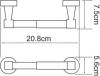 Держатель туалетной бумаги Wasserkraft Isen K-4022 фото 2