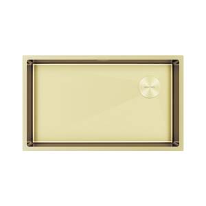 Мойка кухонная Paulmark Next-Skew 74 Uni PM887444-LG Светлое Золото, 74x44