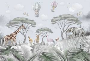 3D Фотообои Artegrafico «Фантазийная саванна» KID-229 канвас