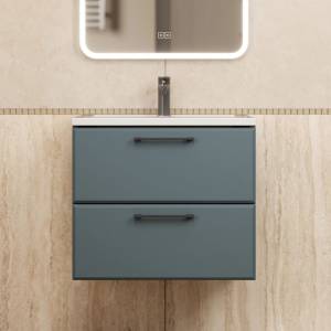 Тумба с раковиной Uperwood Foster New подвесная, серый графит, 60 см Тумба с раковиной Uperwood Foster New подвесная, серый графит, 60 см
