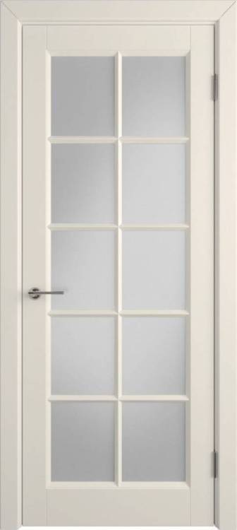 Межкомнатная дверь Владимирская Фабрика Дверей Glanta Ivory стекло White Cloud 700x2000