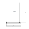 Душевая перегородка Vincea Walk-In HR VSW-4HR900CG 900x2000, профиль хром, стекло тонированное фото 3