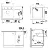 Мойка кухонная Blanco Dalago 45 517160 белый фото 3