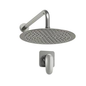 Душевой комплект Wasserkraft Spree A1451.097.121 с верхней душевой насадкой, никель, встраиваемый