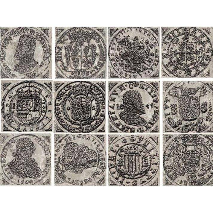 Вставка Ceracasa Dolomite Rect Olambrilla Fortune Cinder Plata 7x7