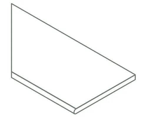 Ступень Italon Авангард X2 620090001167 Пьюр Закруглённый Левый 20mm 30x120