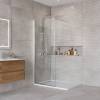 Душевая перегородка BelBagno KRAFT-L-1-70-C-Cr стекло прозрачное, профиль хром, 70x195