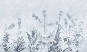 3D Фотообои Artegrafico «Светлая полевая композиция в холодных тонах» HRB-052 акварель