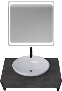 Мебель для ванной 1MarKa Grunge Loft 90 бетон темно-серый