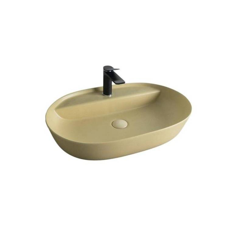 Раковина Gid Lago 53343 Sr1346 60 см, светло-коричневая