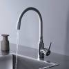 Смеситель для кухни Dorff Logic D3007633 с гибким изливом, белый фото 3