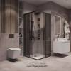 Душевой уголок Grossman Cosmo 300.K33.02.9090.21.10 профиль черный матовый, стекло тонированное, 90x90x195 фото 4
