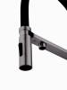 Смеситель для кухни Wonzon & Woghand WW-88458009-BGM с гибким изливом и подключением фильтра, темный графит фото 4