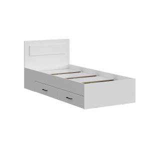 Кровать Арника Бали 00-00184858 белый шагрень с ящиками 90x200
