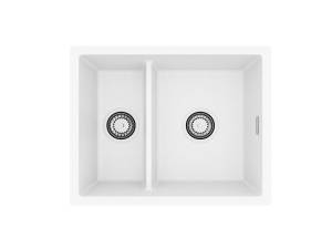 Мойка кухонная Alveus Granital Omni 50 1150065 Arctic-G11 с сифоном, 55x45