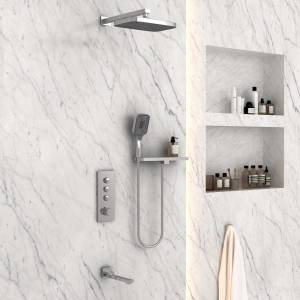 Душевой комплект Vincea VSFW-431T1RCH встраиваемый, термостатический, хром