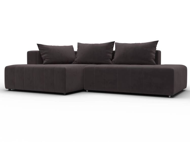 Диван угловой Лига Диванов Лига-103 134818L Коричневый