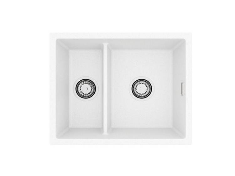 Мойка кухонная Alveus Granital Omni 50 1150065 Arctic-G11 с сифоном, 55x45