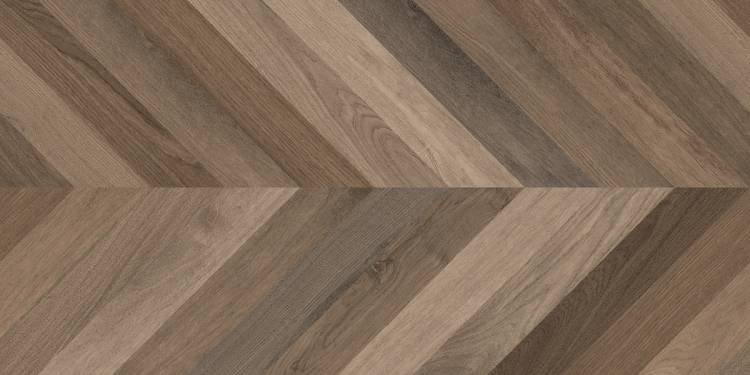 Керамогранит Laparet Wood Latina Brown Chevron M коричневый матовый карвинг 60x120