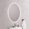 Зеркало Corozo Овал SD-00001556 с подсветкой, белое, 57x77 см