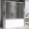 Шторка на ванну Abber Schwarzer Diamant AG57160M 160x140, профиль Хром