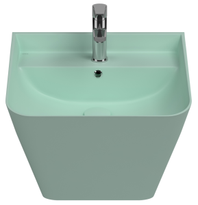 Раковина Isvea Sott'Aqua 10SQ37002SV-2T мятно-зеленый матовый, 50x42