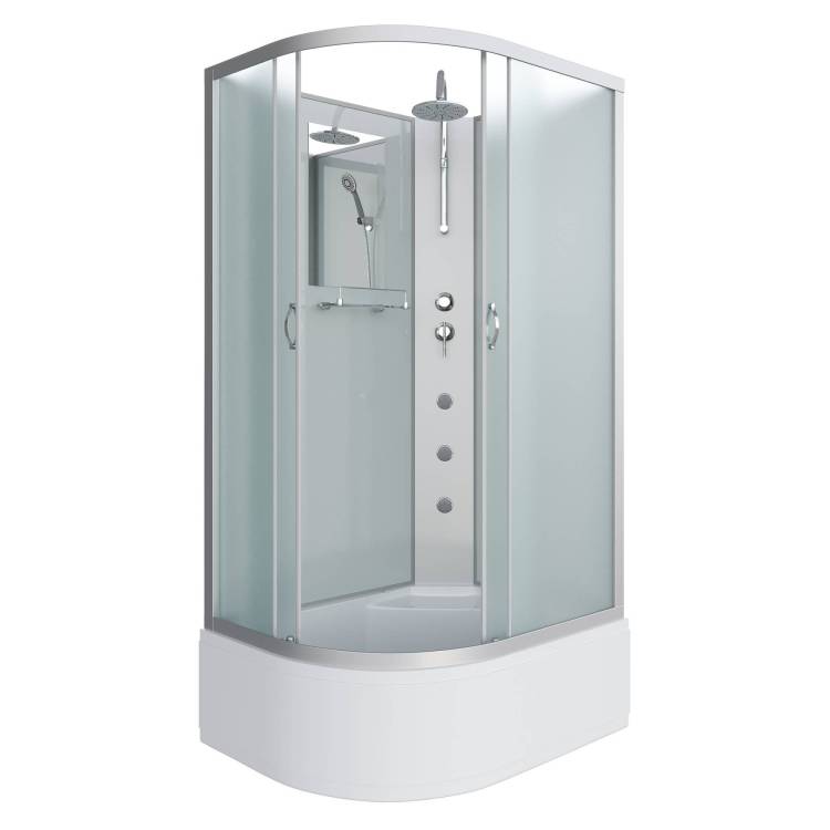 Душевая кабина Niagara Classic NG-2310-14RBKTG (1200x800x2000-2400) с высоким поддоном (40см)