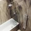 Шторка на ванну MaybahGlass MGV-656-4 69x140, поворотная, стекло прозрачное 6 мм, профиль хром глянцевый