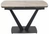 Стол Woodville Alarti 593877 gloss amber jade solid ceramic/black 120(180)x80x76 фото 3
