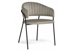 Стул на металлокаркасе Notta Лукас 626207 бежевый / черный каркас