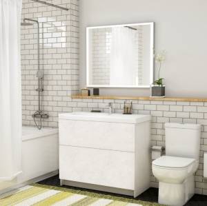 Тумба под раковину Art&Max Verona-Push AM-Verona-Push-900-2C-PIA-Ven Белый, 89.6x45x80