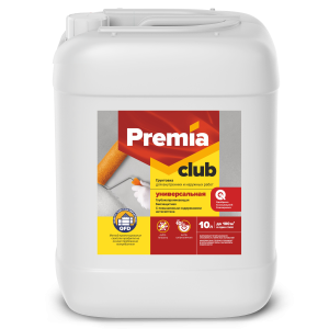 Грунтовка универсальная для наружных и внутренних работ Premia Club 10 л
