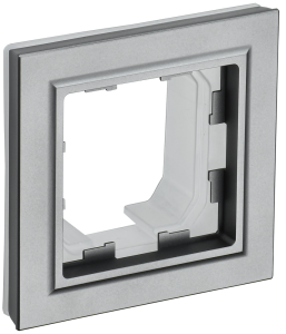 Рамка 1-постовая IEK Brite BR-M12-44-K46 сталь