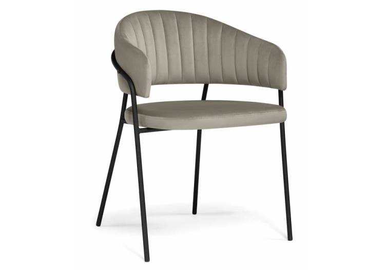 Стул на металлокаркасе Notta Лукас 626207 бежевый / черный каркас