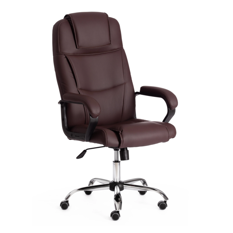 Кресло компьютерное Tetchair Bergamo (22) 19369 коричневый