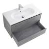 Тумба под раковину Belbagno Kraft KRAFT-900-2C-SO-CG 90x46x50 Cemento Grigio подвесная с двумя выкатными ящиками фото 5