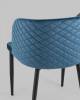 Кресло Stool Group Оскар MC11 KD HLR-63 велюр сине-зеленый фото 7
